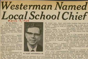 Westerman named school chief